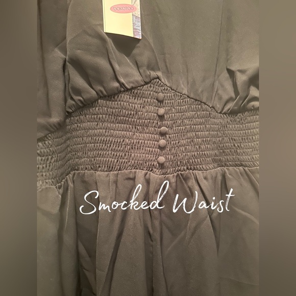 NWT Dokotoo Women’s Doll-man Short Sleeved Sports Jumper Black Sized L - Picture 8 of 10